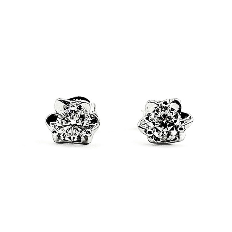 Cercei Solitaire flower poza principala cod 134