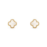 Cercei aur 14K Trifoi Sidef