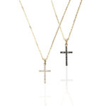 Lant aur 14K Double Sided Cross