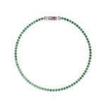 Brățară aur 14K Thin Tennis Green