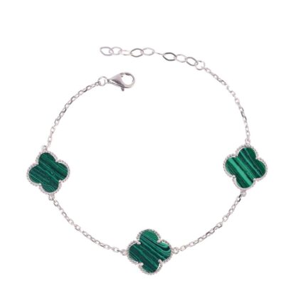 Bratara Trifoi Verde Malachit
